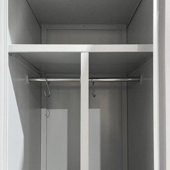Metāla garderobes skapis ar starpsienu Rehalt Systems 1800 x 400 x 500, 1 durtinas 4