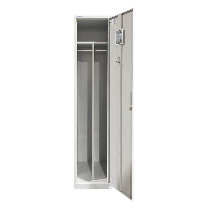 Metāla garderobes skapis ar starpsienu Rehalt Systems 1800 x 400 x 500, 1 durtinas 5
