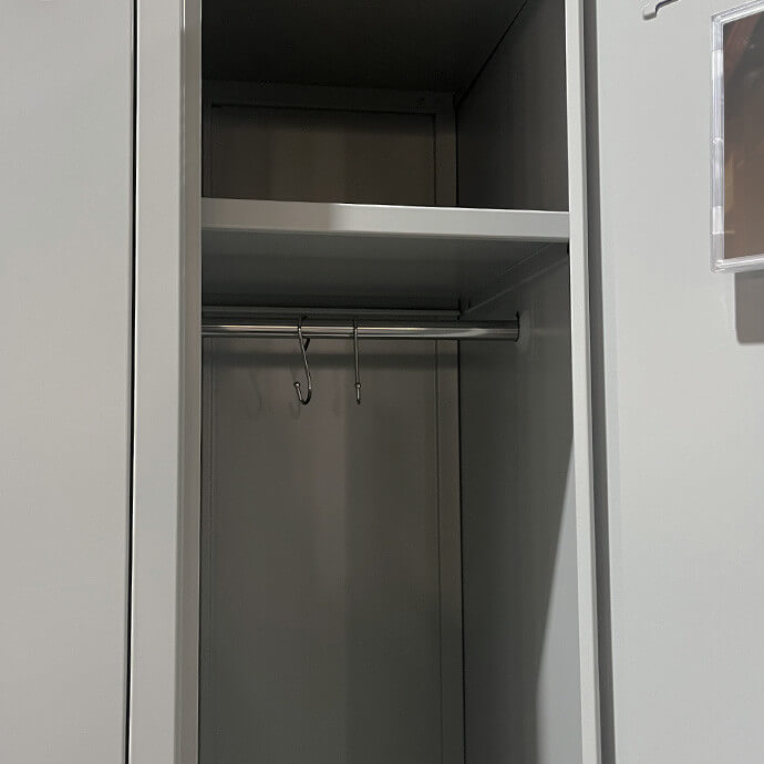 Metāla garderobes skapis Rehalt Systems 1800 x 600 x 500, 2 durtinas 6
