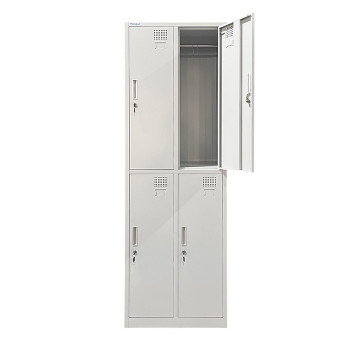 Metāla ģērbtuves četru vietu skapītis, divos līmeņos Rehalt Systems 1800 x 600 x 500
