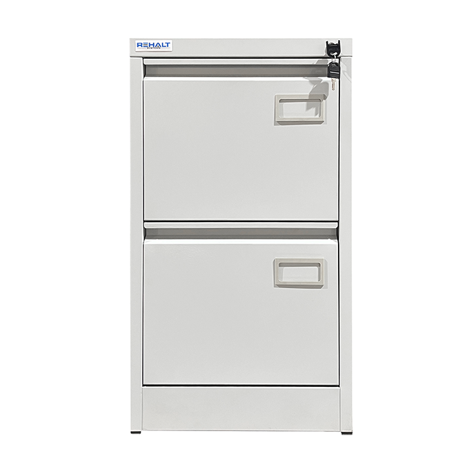 Metāla kartoteku un dokumentu skapis ar divām atvilknēm Rehalt Systems 715 x 400 x 620