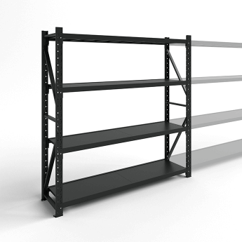 Metāla plaukti 2000x1500x400 ar 4 plauktu Rehalt Systems, bāzes sekcija 3