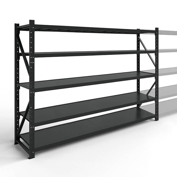 Metāla plaukti 2000x2000x500 ar 5 plauktu Rehalt Systems, bāzes sekcija 3