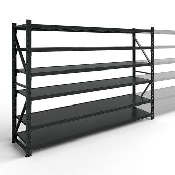 Metāla plaukti 2000x2000x500 ar 6 plauktu Rehalt Systems, bāzes sekcija 3
