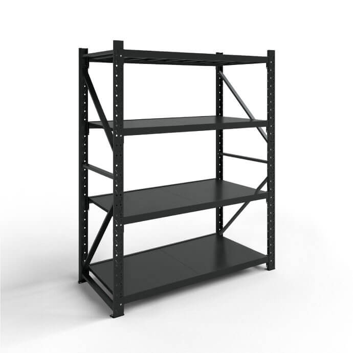 Metāla plaukti 2000x1200x600 ar 4 plauktu Rehalt Systems, bāzes sekcija 1