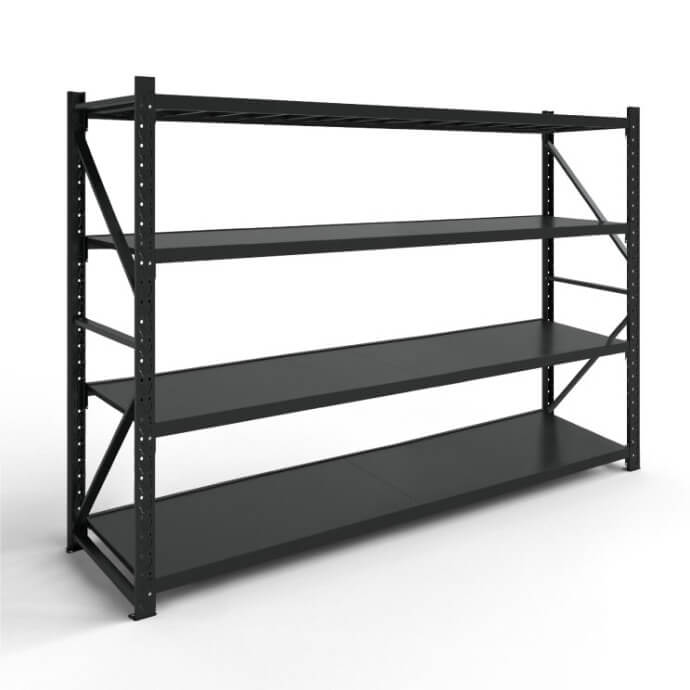 Metāla plaukti 2000x2000x600 ar 4 plauktu Rehalt Systems, bāzes sekcija 1
