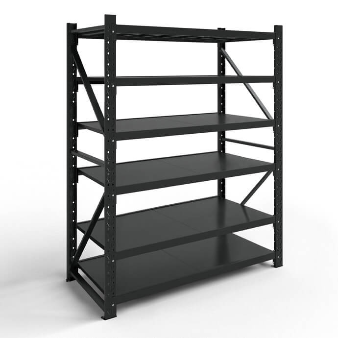 Metāla plaukti 2000x1200x600 ar 6 plauktu Rehalt Systems, bāzes sekcija 1