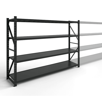 Metāla plaukti 2500x2000x500 ar 4 plauktu Rehalt Systems, bāzes sekcija 3