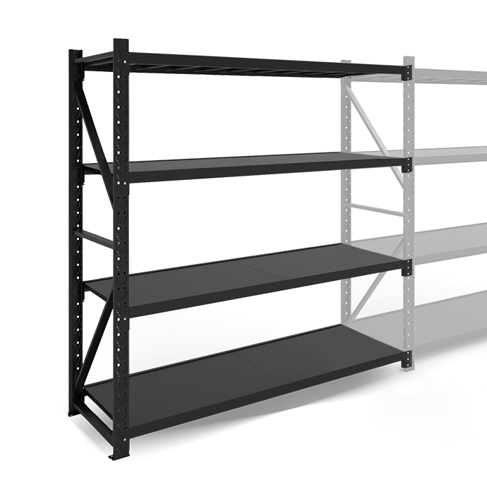 Metāla plaukti 2000x1500x500  ar 4 plauktu Rehalt Systems, papildu sekcija 3
