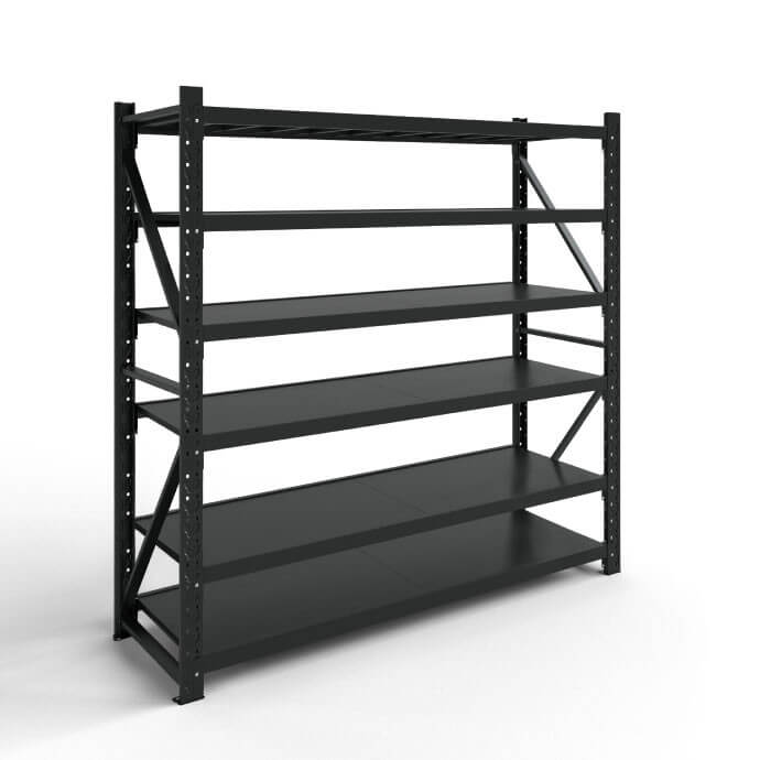 Metāla plaukti 2500x1500x500 ar 6 plauktu Rehalt Systems, bāzes sekcija 1