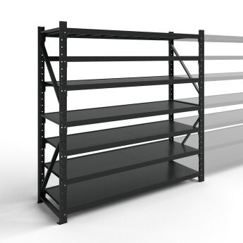 Metāla plaukti 2500x1500x500 ar 7 plauktu Rehalt Systems, bāzes sekcija 3