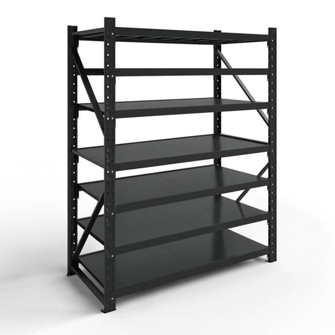 Metāla plaukti 2500x1200x600 ar 7 plauktu Rehalt Systems, bāzes sekcija 1
