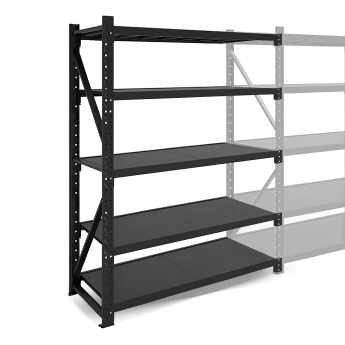 Metāla plaukti 2000x1200x500  ar 5 plauktu Rehalt Systems, papildu sekcija 3