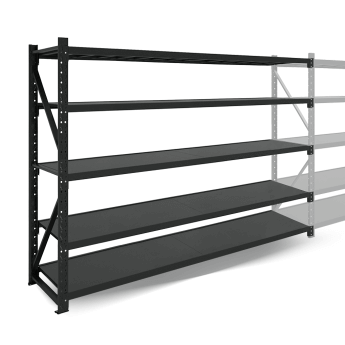 Metāla plaukti 2000x2000x500  ar 5 plauktu Rehalt Systems, papildu sekcija 3