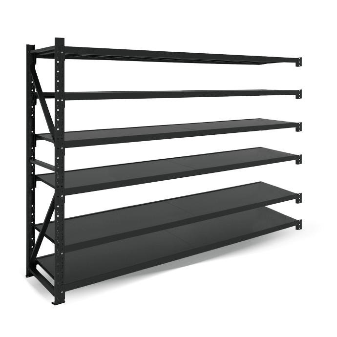 Metāla plaukti 2000x2000x500  ar 6 plauktu Rehalt Systems, papildu sekcija 1
