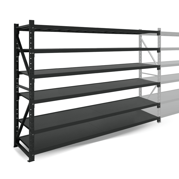 Metāla plaukti 2000x2000x500  ar 6 plauktu Rehalt Systems, papildu sekcija 3