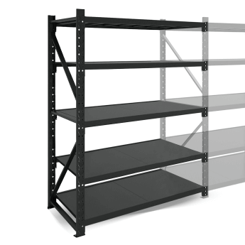 Metāla plaukti 2000x1200x600  ar 5 plauktu Rehalt Systems, papildu sekcija 3