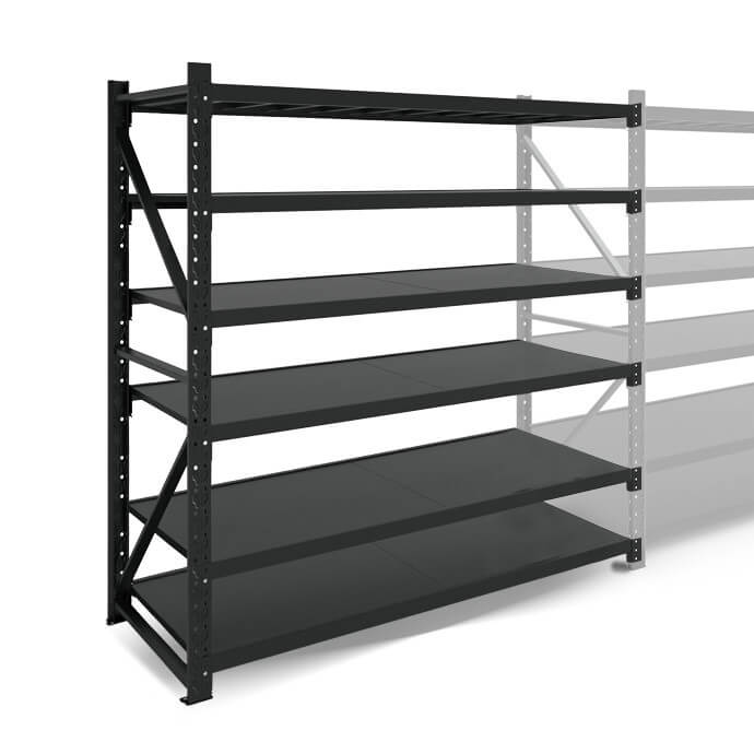 Metāla plaukti 2000x1500x600  ar 6 plauktu Rehalt Systems, papildu sekcija 3