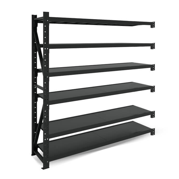 Metāla plaukti 2500x1500x400  ar 6 plauktu Rehalt Systems, papildu sekcija 1