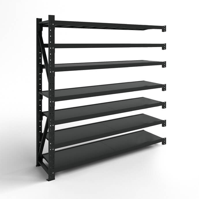 Metāla plaukti 2500x1500x400  ar 7 plauktu Rehalt Systems, papildu sekcija 1