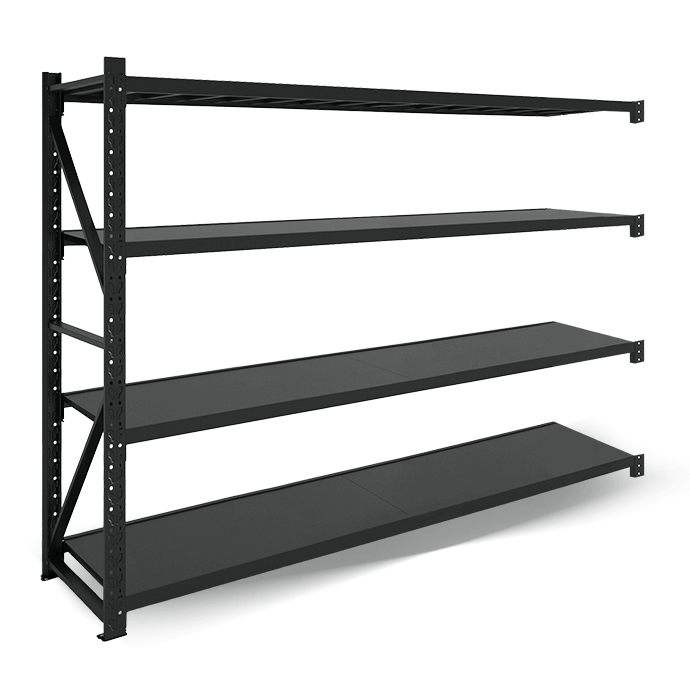 Metāla plaukti 2500x2000x500  ar 4 plauktu Rehalt Systems, papildu sekcija 1