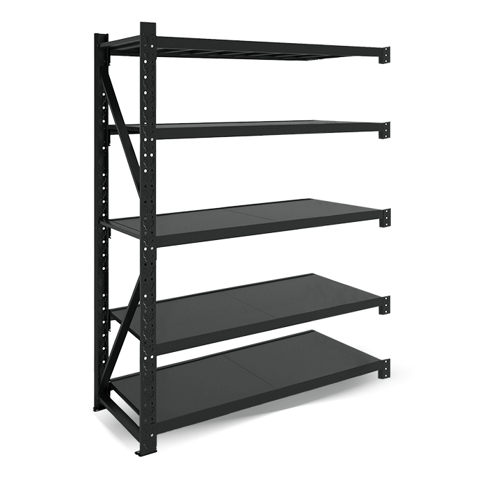 Metāla plaukti 2500x1200x500  ar 5 plauktu Rehalt Systems, papildu sekcija 1