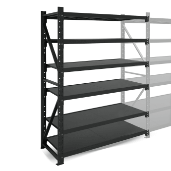 Metāla plaukti 2500x1200x500  ar 6 plauktu Rehalt Systems, papildu sekcija 3