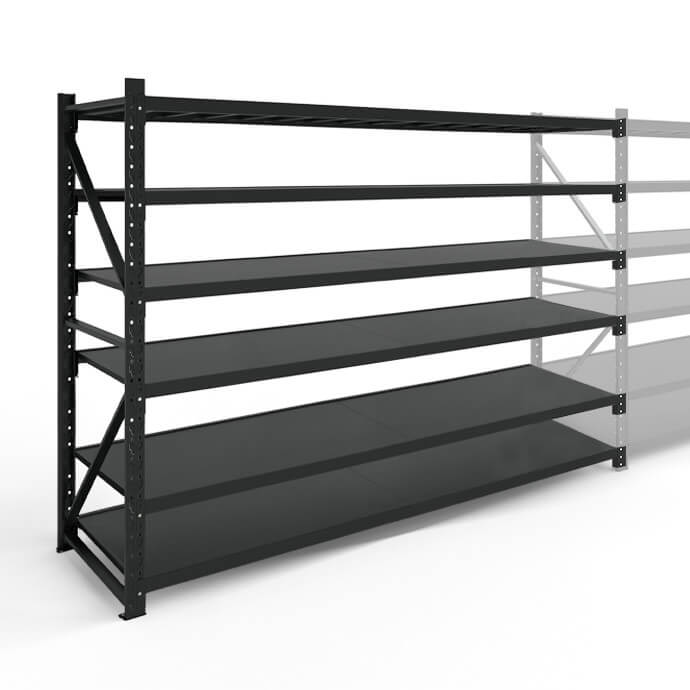 Metāla plaukti 2500x2000x600  ar 6 plauktu Rehalt Systems, papildu sekcija 3