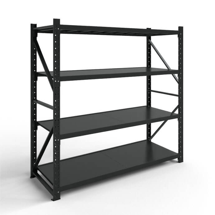 Metāla plaukti 3000x1500x600 ar 4 plauktu Rehalt Systems, bāzes sekcija 1