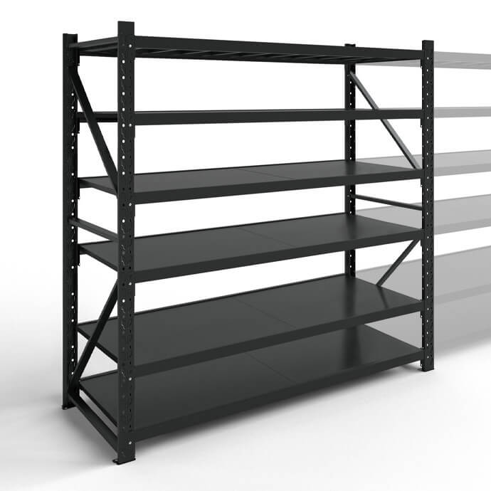 Metāla plaukti 3000x1500x600 ar 6 plauktu Rehalt Systems, bāzes sekcija 3