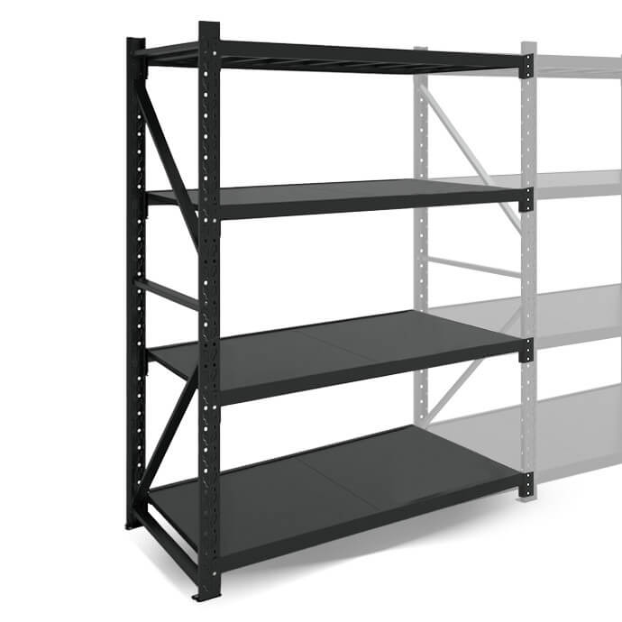Metāla plaukti 3000x1200x600  ar 4 plauktu Rehalt Systems, papildu sekcija 3
