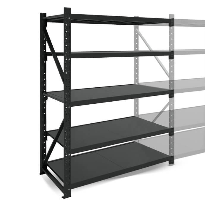 Metāla plaukti 3000x1200x600  ar 5 plauktu Rehalt Systems, papildu sekcija 3