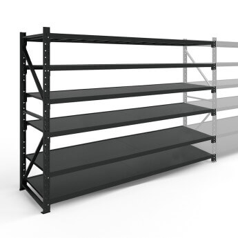 Metāla plaukti 3000x2000x600  ar 6 plauktu Rehalt Systems, papildu sekcija 3