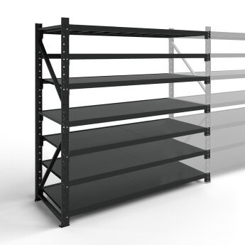 Metāla plaukti 3000x1500x600  ar 7 plauktu Rehalt Systems, papildu sekcija 3