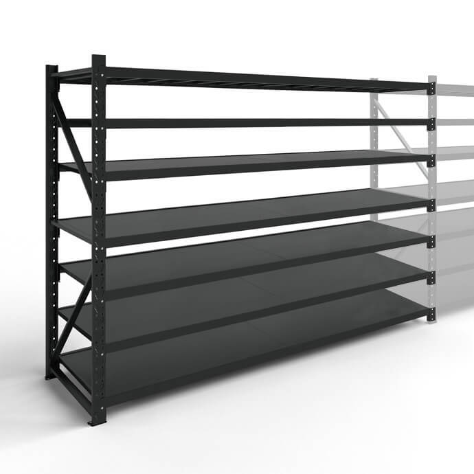 Metāla plaukti 3000x2000x600  ar 7 plauktu Rehalt Systems, papildu sekcija 3