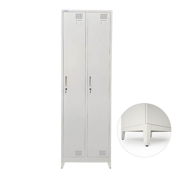 Metāla garderobes skapis Rehalt Systems 1940x600x500 ar regulējamām kājiņām, 2 durtinas 1