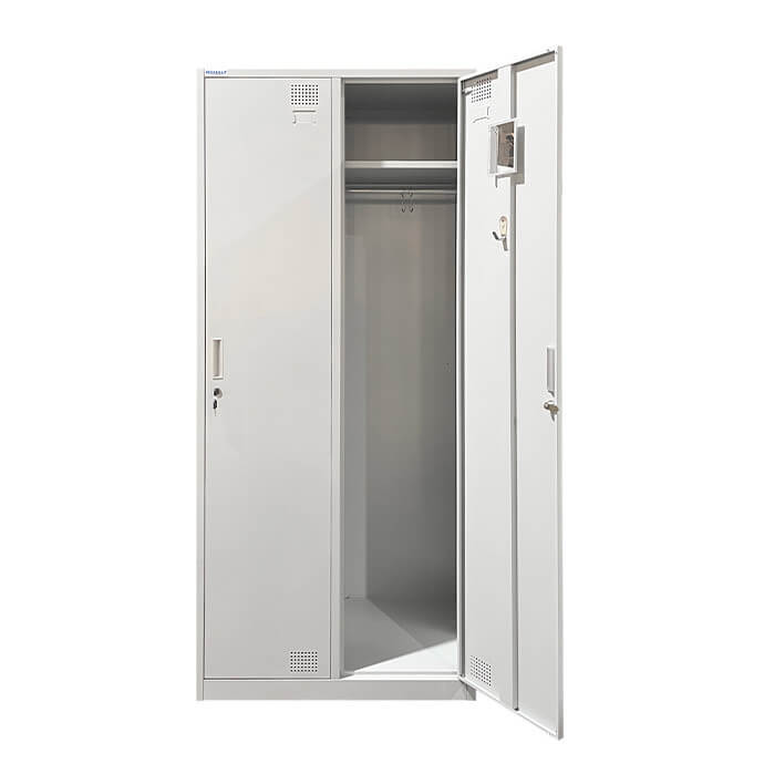 Metāla garderobes skapis Rehalt Systems 1940x800x500 ar regulējamām kājiņām, 2 durtinas 4
