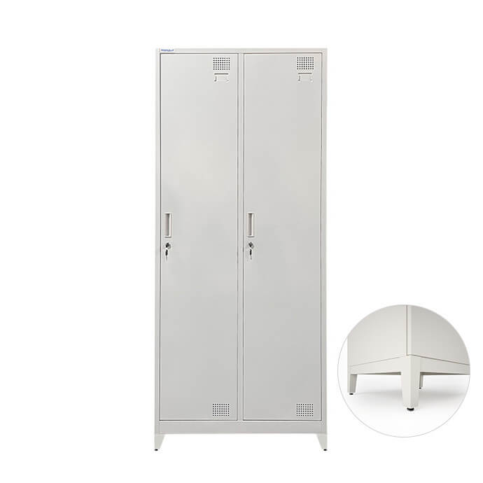 Metāla garderobes skapis Rehalt Systems 1940x800x500 ar regulējamām kājiņām, 2 durtinas 1