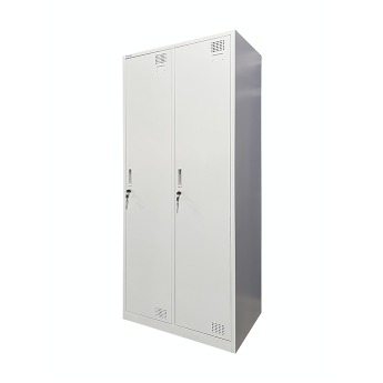 Dubultais metāla garderobes skapis ar starpsienu Rehalt Systems 1940 x 800 x 500 ar regulējamām kājiņām
