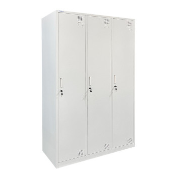Metāla garderobes skapis Rehalt Systems 1940x1200x500 ar regulējamām kājiņām, 3 durtinas 4
