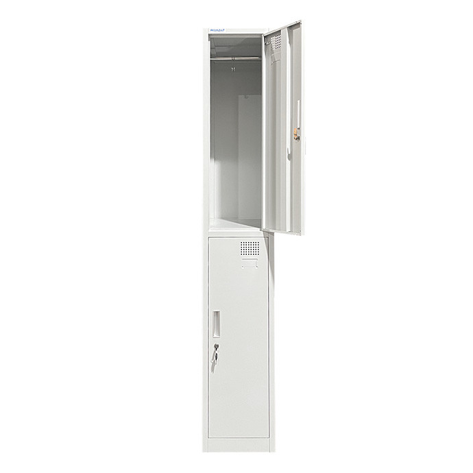 Metāla ģērbtuves divvietīgais skapītis, divos līmeņos Rehalt Systems 1940 x 300 x 500 ar regulējamām kājiņām