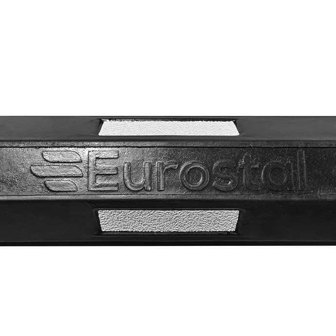 Gumijas stāvvietas barjera “Eurostal”, 165 cm ar enkuru skrūvēm (enkuriem)