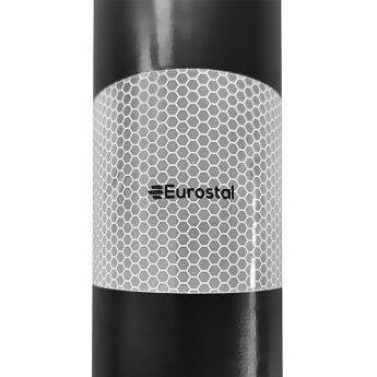 Elastīgs brīdinājuma ceļa stabiņš Eurostal, 750 mm, melns 5