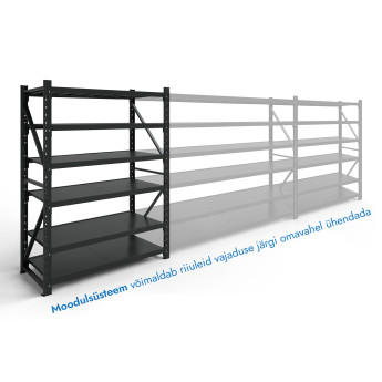 Stelažas 2000x1500x600 6 plauktu Rehalt Systems bāzes daļa