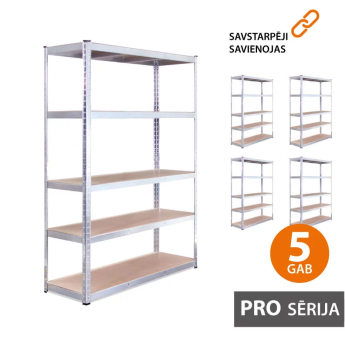 Noliktavas plaukts 180x120x45 PRO (5 gab.)