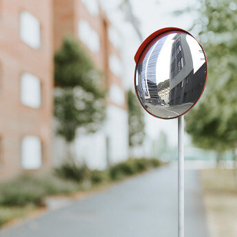 Sfēriskais spogulis d30 cm Eurostal Sarkans 6