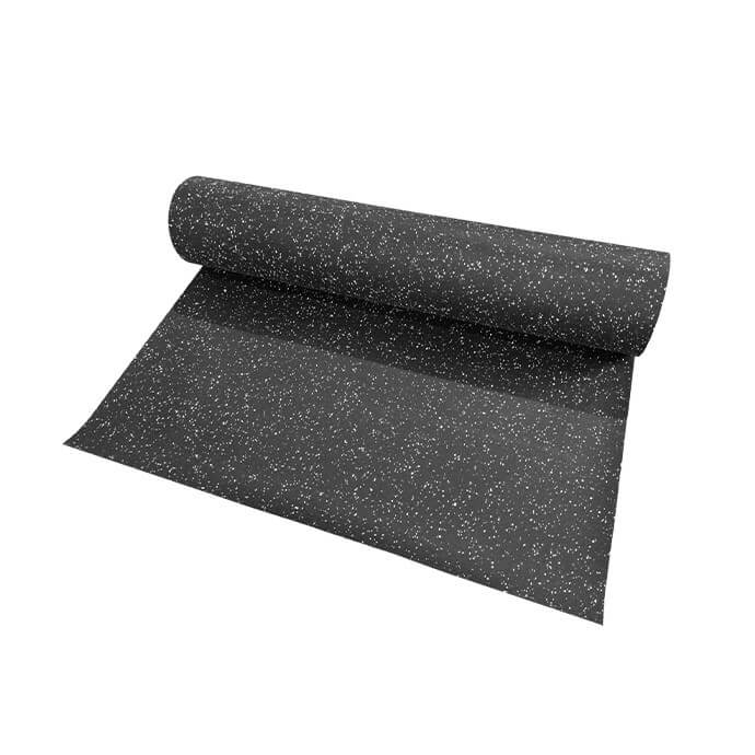 Gumijas grīdas segums  4x1200x10000 ar baltām granulām 1