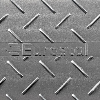 Aizsardzības plāksne pagaidu ceļu izbūvei  Eurostal 2400x1200x15 mm, divpusēja, melna 4