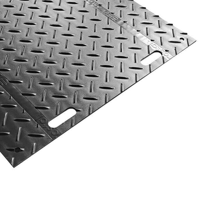 NOMA Aizsardzības plāksne pagaidu ceļu izbūvei Eurostal 2400x1200x12 mm, melna 2