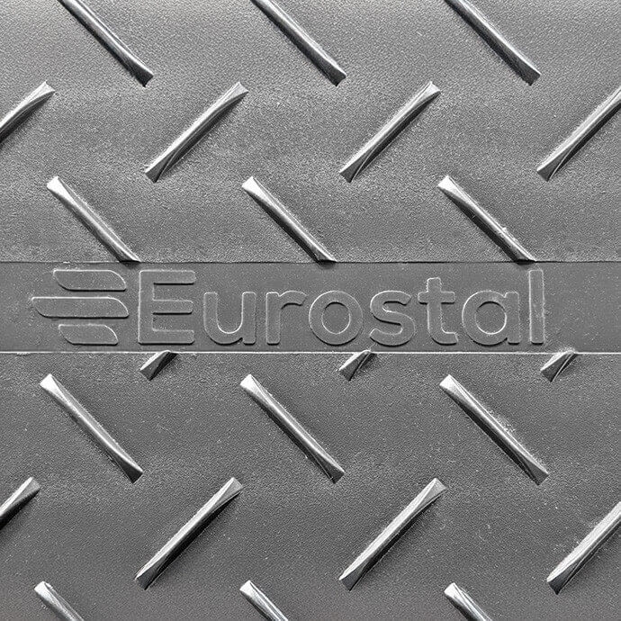 NOMA Aizsardzības plāksne pagaidu ceļu izbūvei Eurostal 2400x1200x12 mm, melna 4